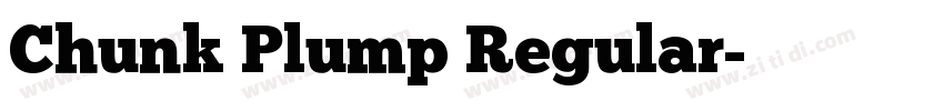 Chunk Plump Regular字体转换